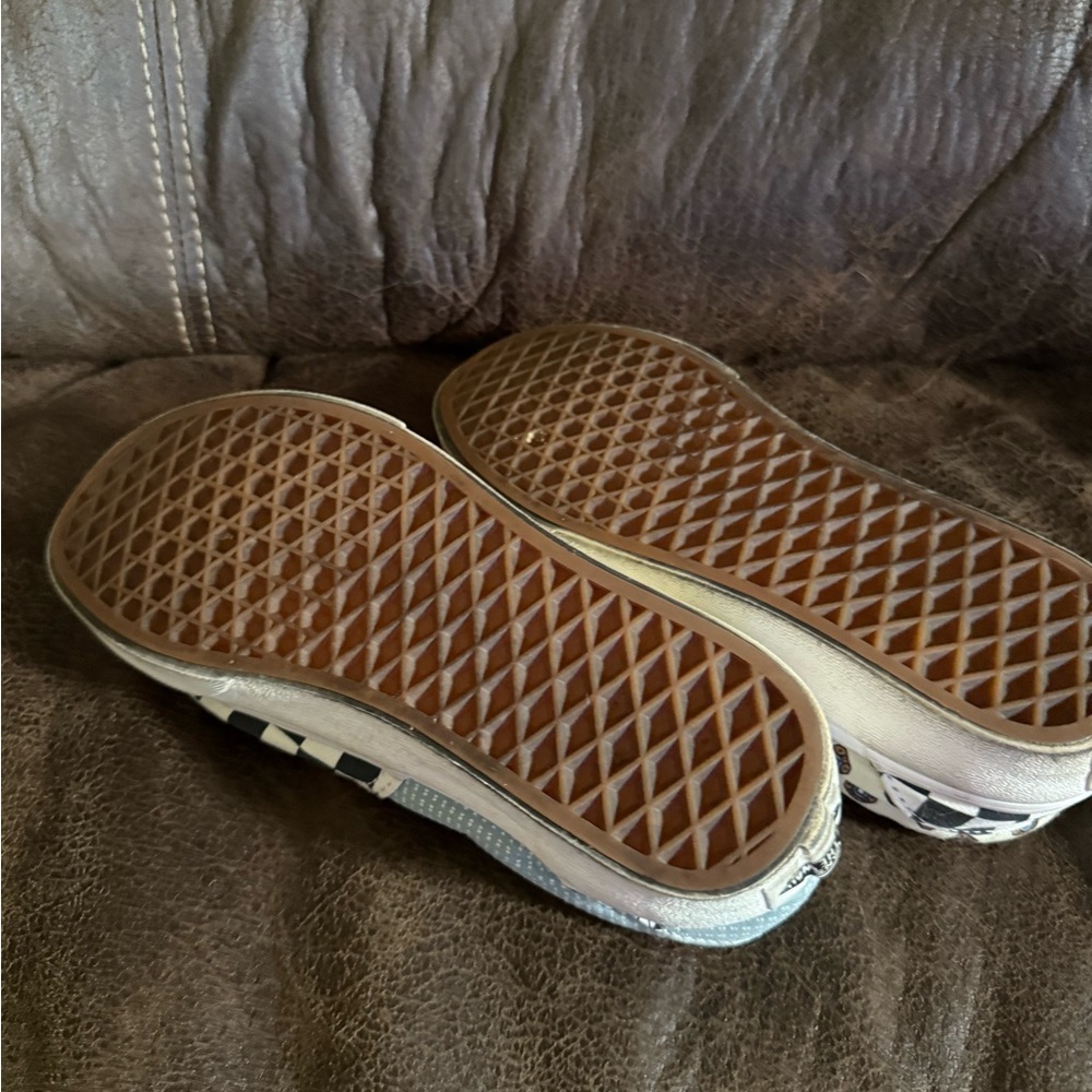 VANS‎ Patchwork Checkerboard Slip-On Sneakers Women’s Size 6 No Laces